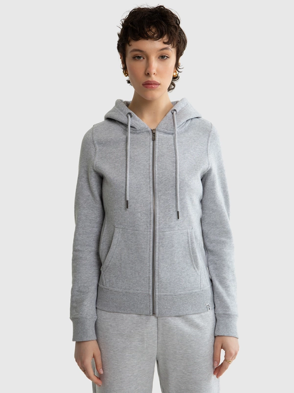 Bluza damska z kapturem szara Laurisana 901