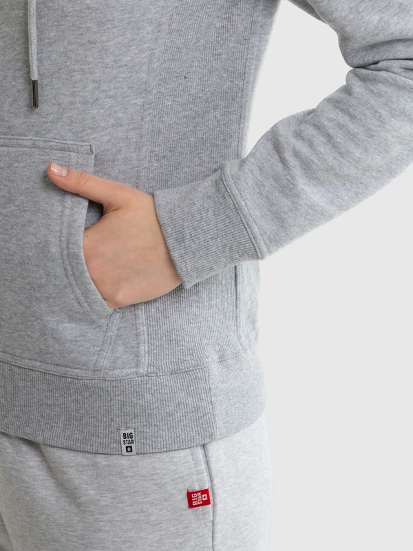 Bluza damska z kapturem szara Laurisana 901