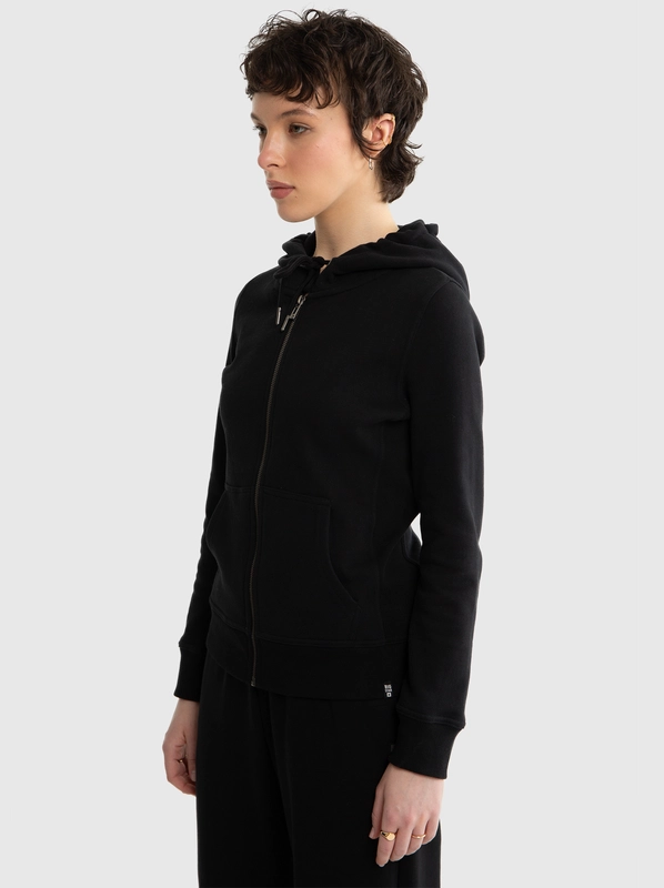 Bluza damska z kapturem czarna Laurisana 906