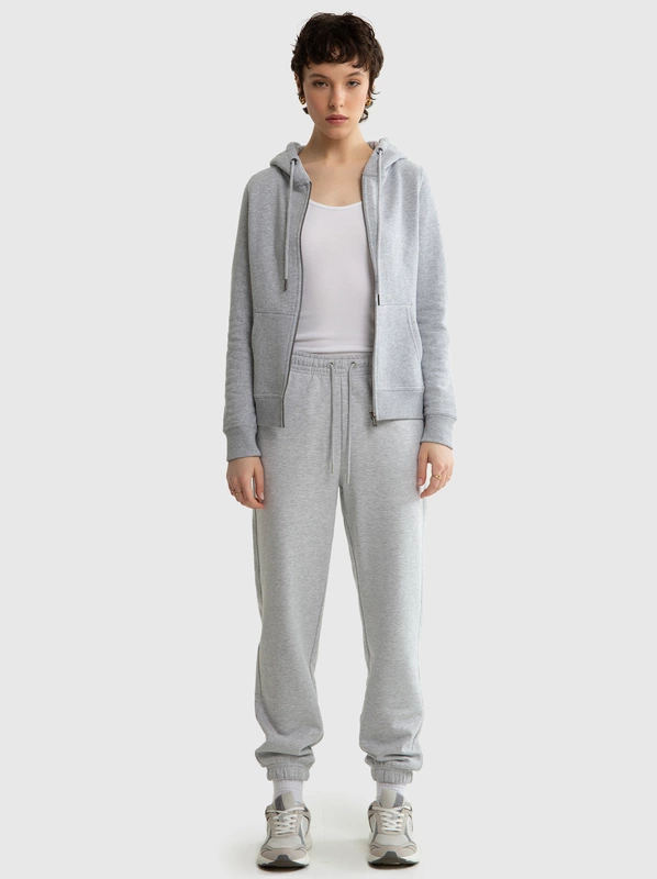 Spodnie damskie dresowe szare Yeva 901