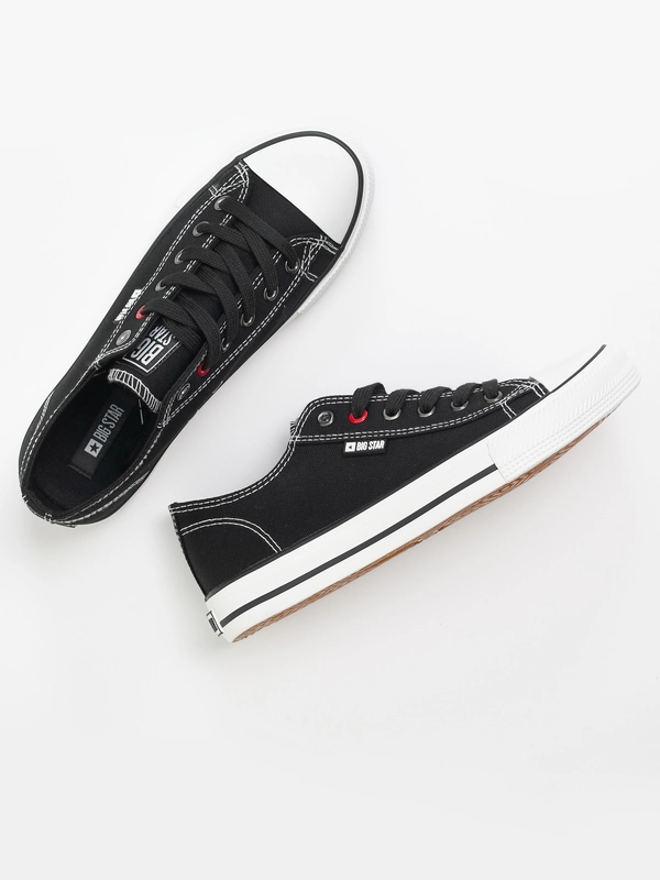 Trampki damskie niskie czarne JJ274A501 906