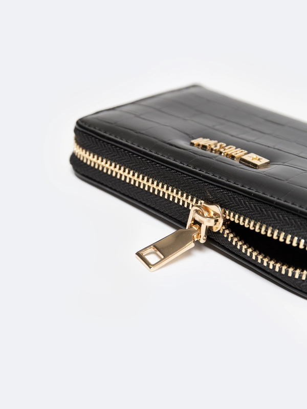 Portfel damski ze skóry ekologicznej czarny Kristio 906