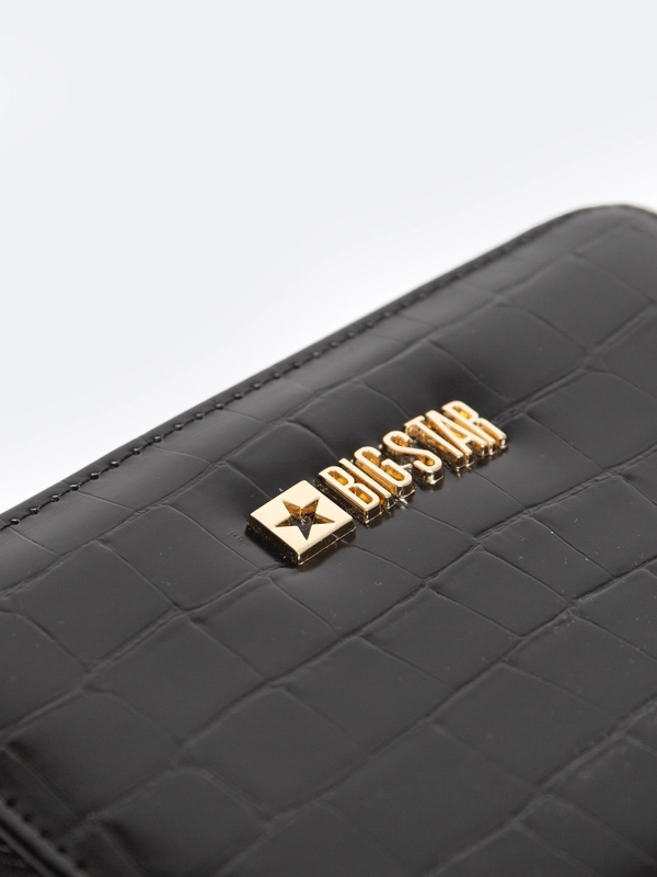 Portfel damski ze skóry ekologicznej czarny Kristio 906