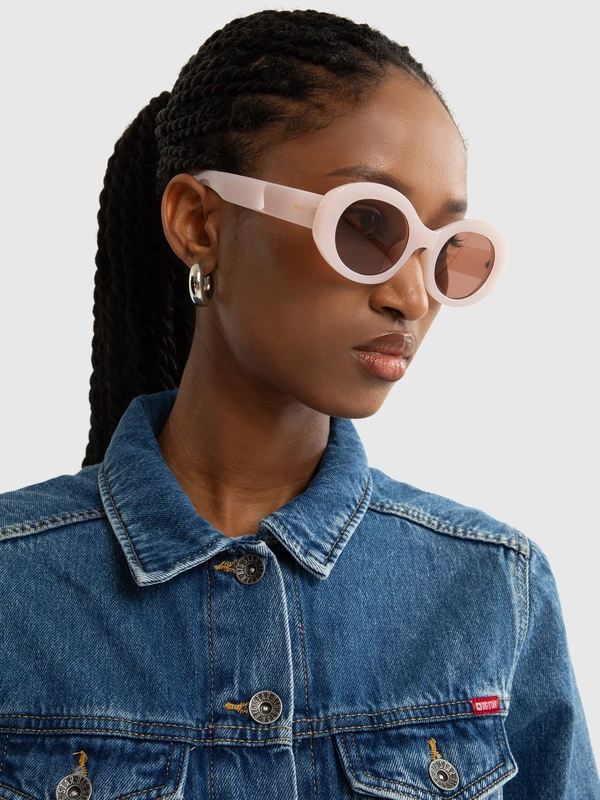 Okulary przeciwsłoneczne damskie różowe Kuni 600