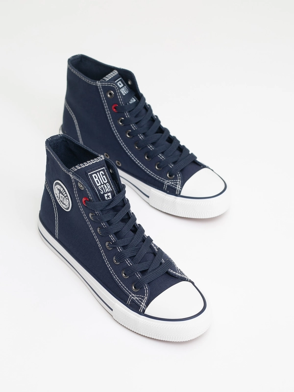 Trampki damskie wysokie granatowe JJ274A504 403