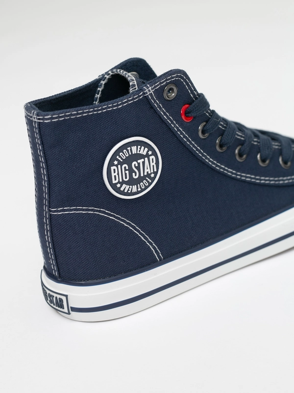 Trampki damskie wysokie granatowe JJ274A504 403