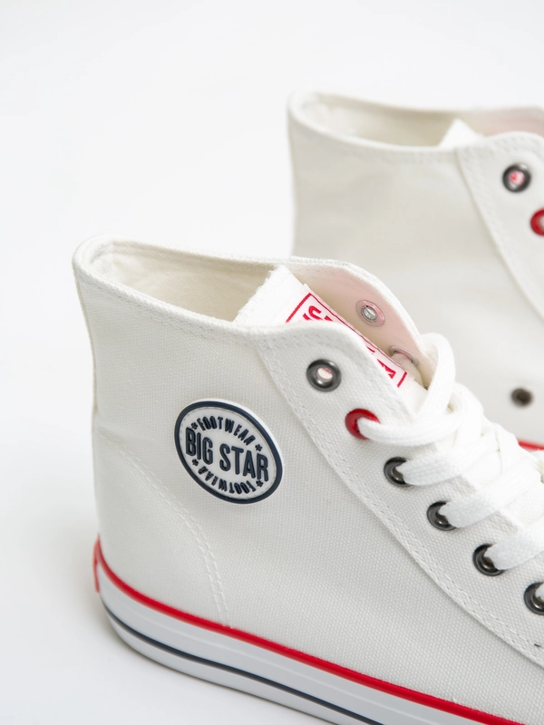 Trampki damskie wysokie białe JJ274A505 101