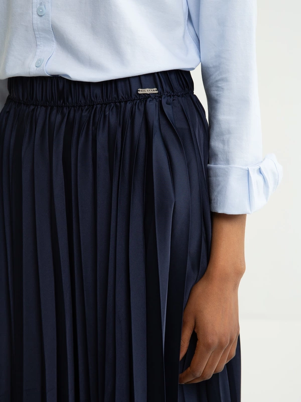 Spódnica damska midi plisowana granatowa Drumia 403