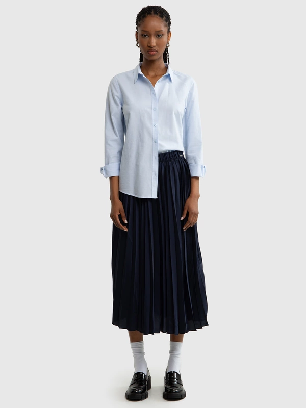 Spódnica damska midi plisowana granatowa Drumia 403