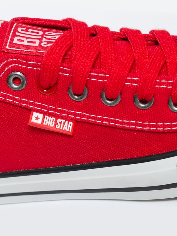 Trampki damskie niskie czerwone JJ274A530 603