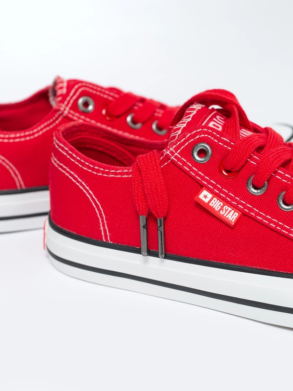 Trampki damskie niskie czerwone JJ274A530 603