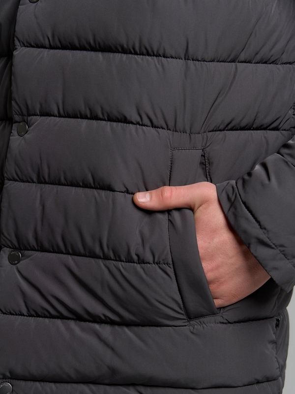 Kurtka męska typu shacket szara Trinis 903