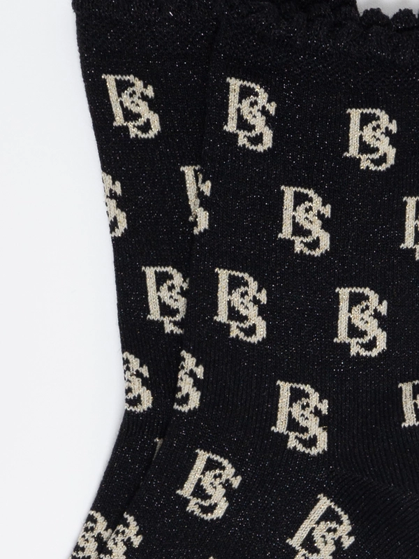 Skarpety damskie z wiskozy czarne Glamura 906