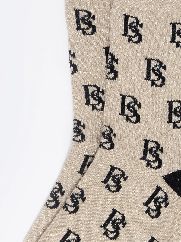 Skarpety damskie z wiskozy złote Glamura 203