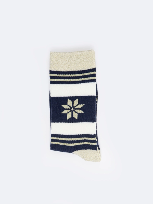 Skarpety damskie z wiskozy świąteczne Merryla 000