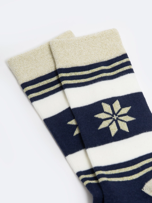 Skarpety damskie z wiskozy świąteczne Merryla 000