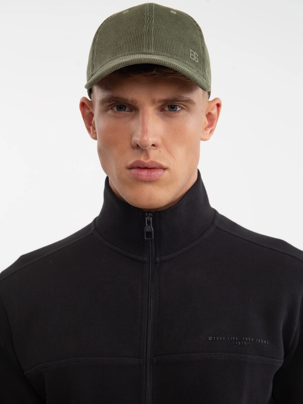 Bluza męska rozpinana ze stójką czarna Wlador 906