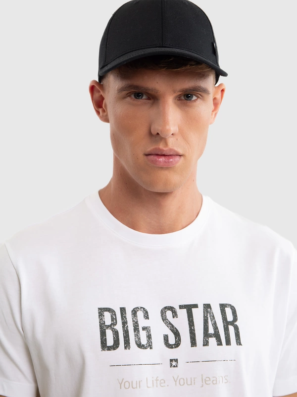 Koszulka męska o klasycznym kroju biała Bruno 101