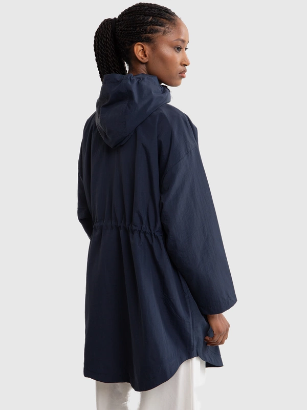 Kurtka parka damska z kapturem granatowa Nebula 403