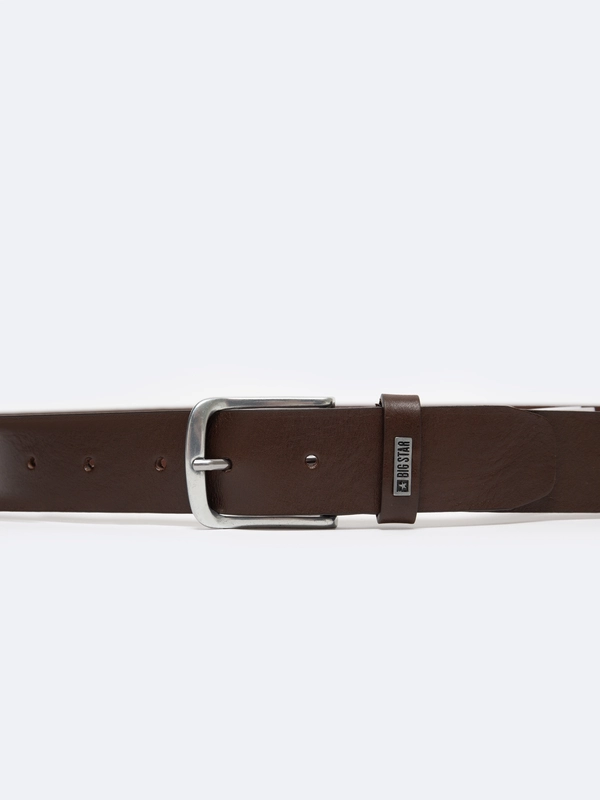 Pasek męski skórzany brązowy Pelle 803