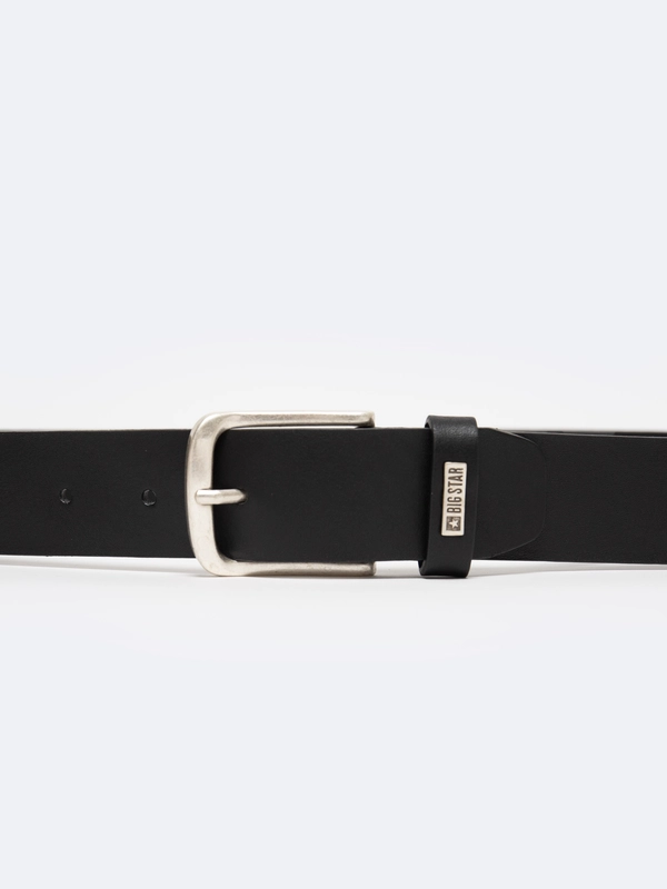 Pasek męski skórzany czarny Pelle 906