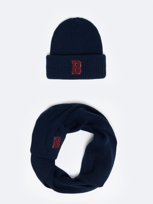 Szalik dziecięcy granatowy Neonisi 403