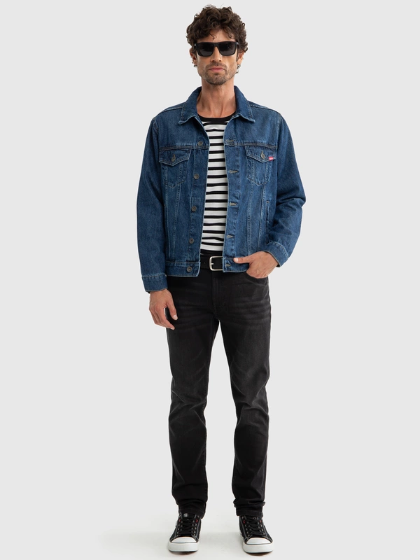 Kurtka męska jeansowa granatowa Charlie 529
