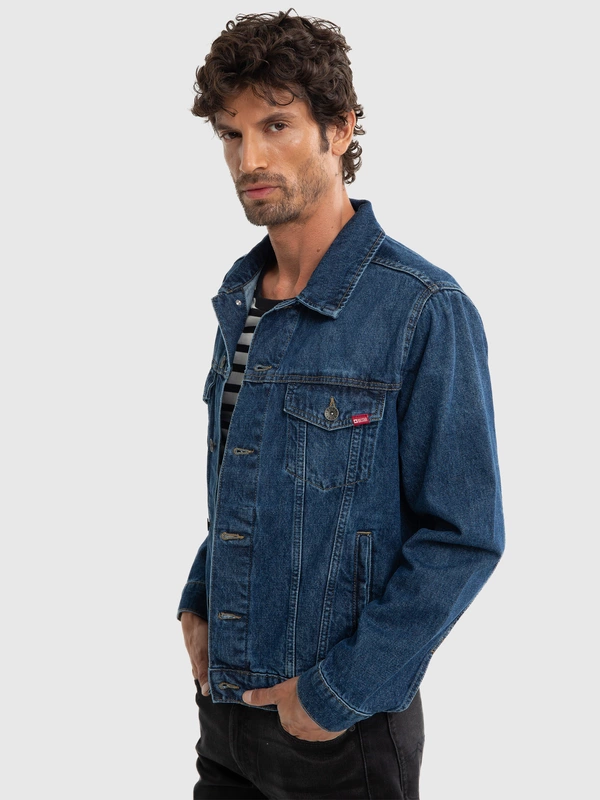 Kurtka męska jeansowa granatowa Charlie 529