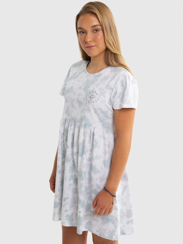 Sukienka dziewczęca z bawełny ekologicznej tie-dye Fionalka 400