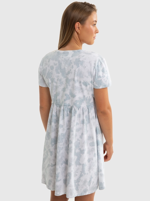 Sukienka dziewczęca z bawełny ekologicznej tie-dye Fionalka 400