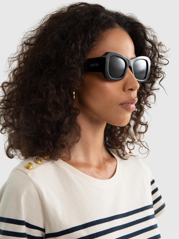 Okulary przeciwsłoneczne damskie czarne Mitra 906