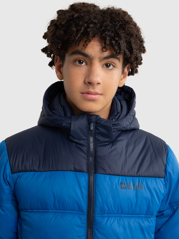 Kurtka chłopięca zimowa niebieska Dakotn 401