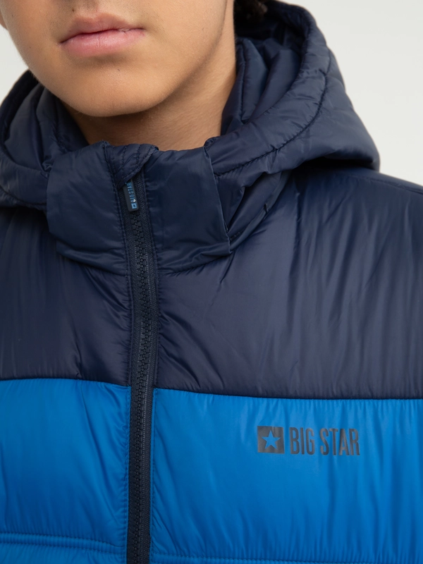 Kurtka chłopięca zimowa niebieska Dakotn 401