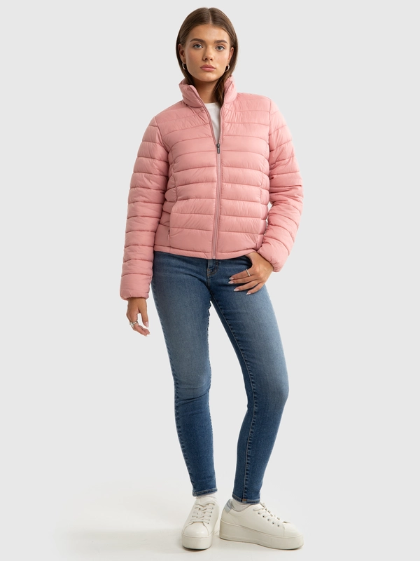 Kurtka dziewczęca przejściowa różowa Derbi 601