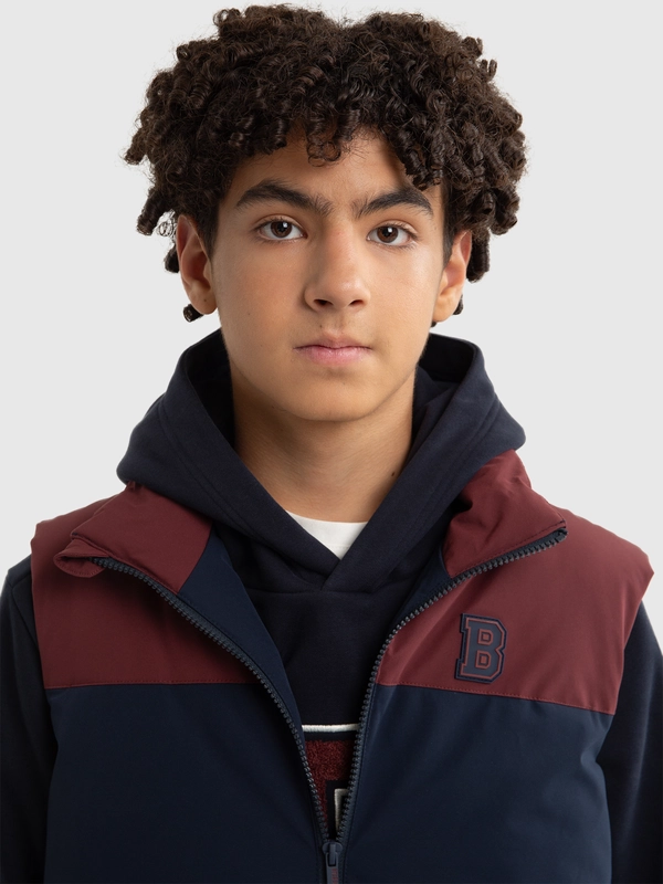 Kamizelka chłopięca ocieplana granatowa Manuel 403