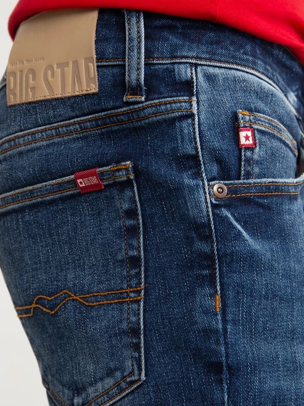 Jeansy męskie granatowe Deric High Waist 526