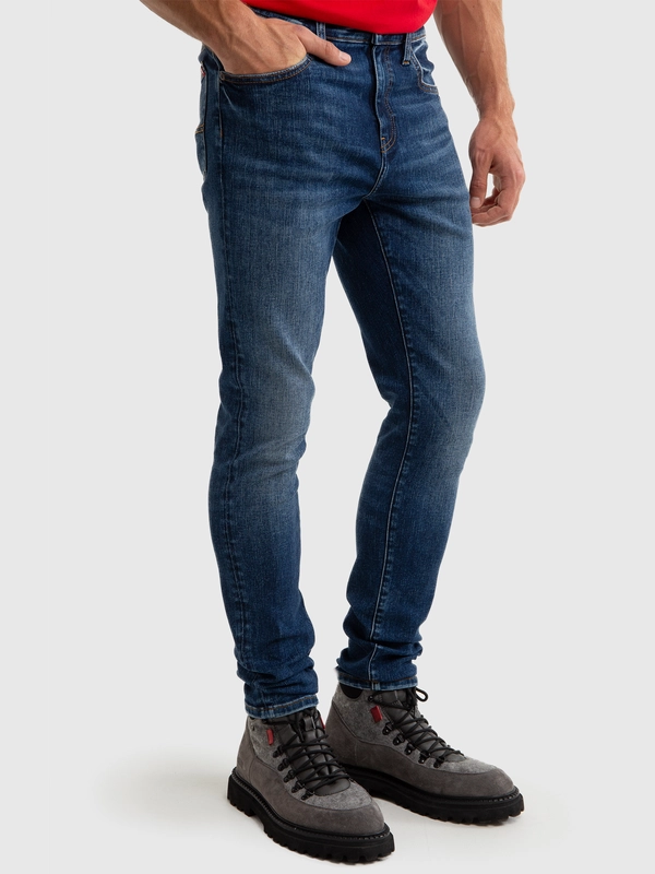 Jeansy męskie granatowe Deric High Waist 526