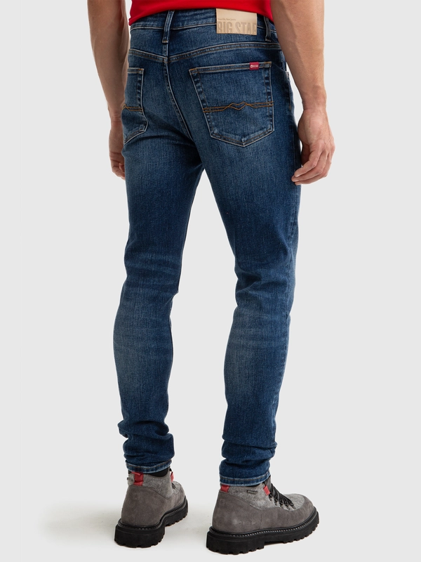 Jeansy męskie granatowe Deric High Waist 526