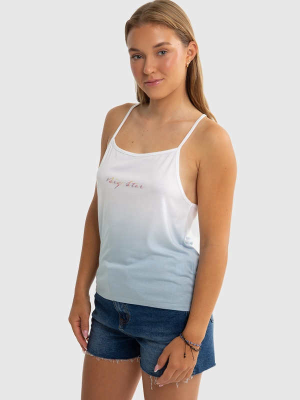 Top dziewczęcy z dzianiny bambusowej niebieski Rozalia 400