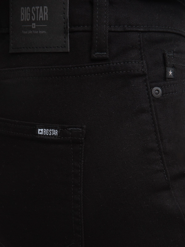 Jeansy damskie slim z wysokim stanem czarne Kitty High Waist 915