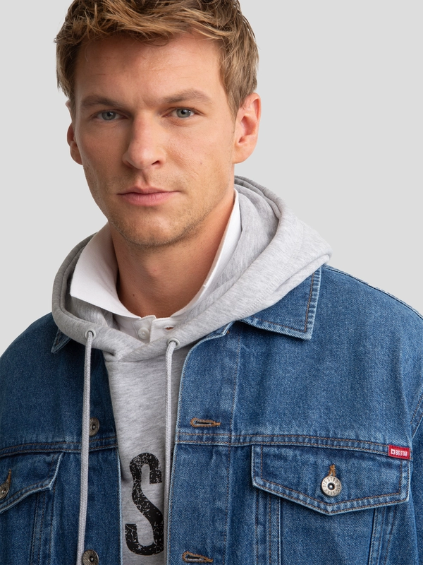 Kurtka męska jeansowa niebieska Carl 295