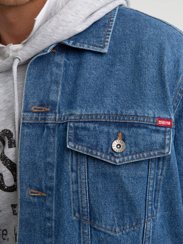 Kurtka męska jeansowa niebieska Carl 295