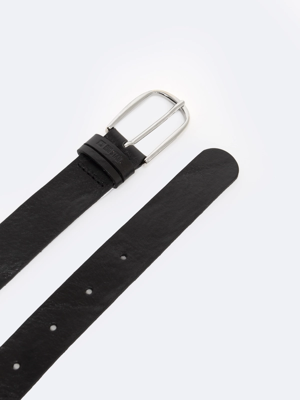 Pasek damski skórzany czarny 2283 906