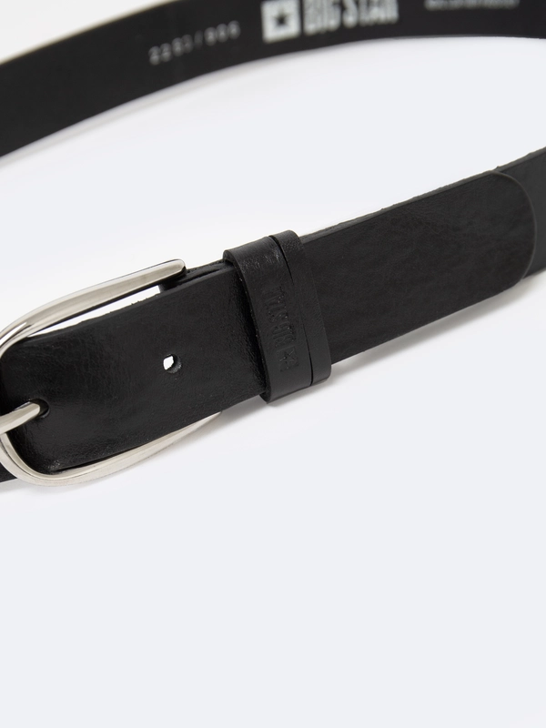 Pasek damski skórzany czarny 2283 906