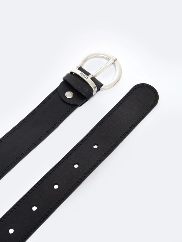 Pasek damski skórzany czarny 2118 900