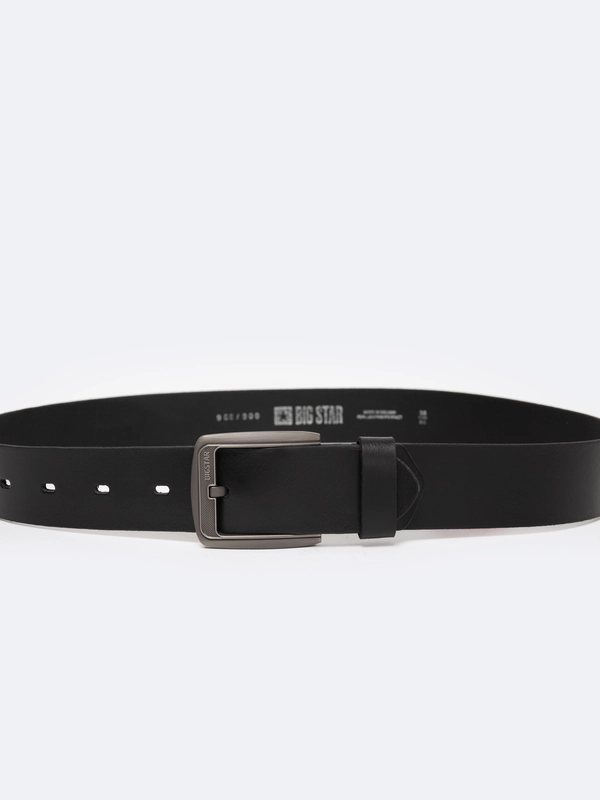 Pasek męski skórzany czarny 906 900