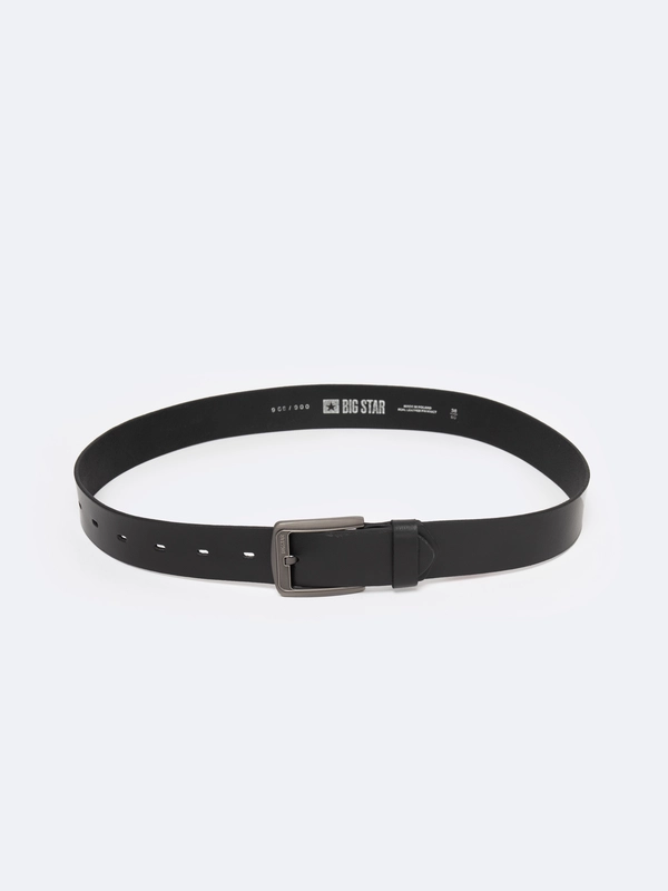 Pasek męski skórzany czarny 906 900