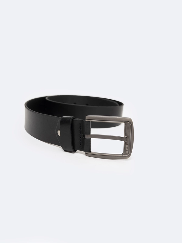 Pasek męski skórzany czarny 906 900