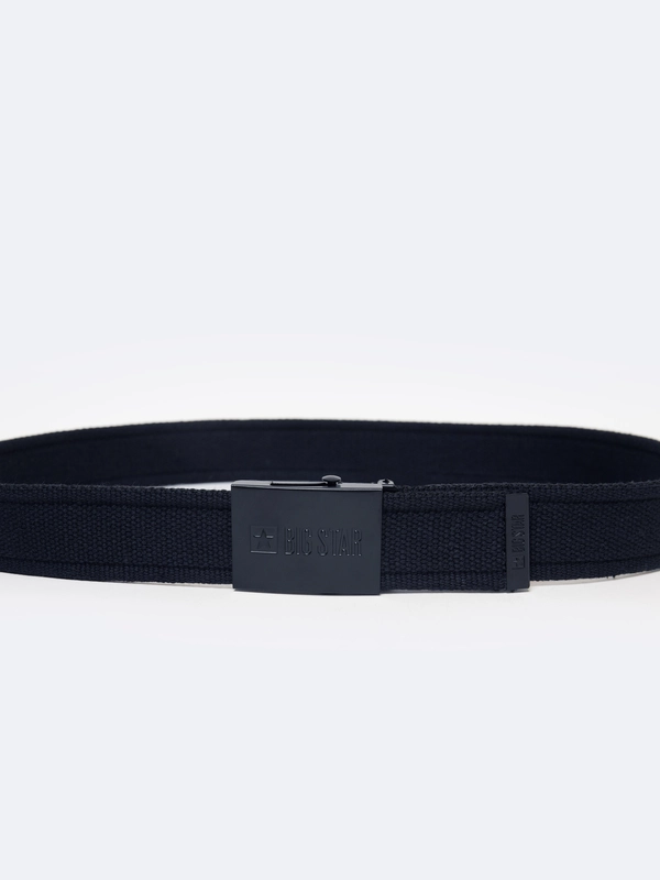 Pasek męski parciany granatowy 2318 404