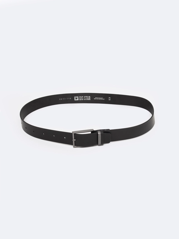 Pasek męski skórzany czarny 2316 906